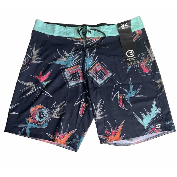 BILLABONG Mens Size US 34 Recycler Fifty50 Pro Beach Board Shorts NEW